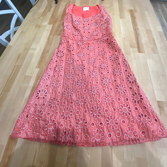 Maeve Dresses & Skirts - Maeve Pink Shiny cutout dress